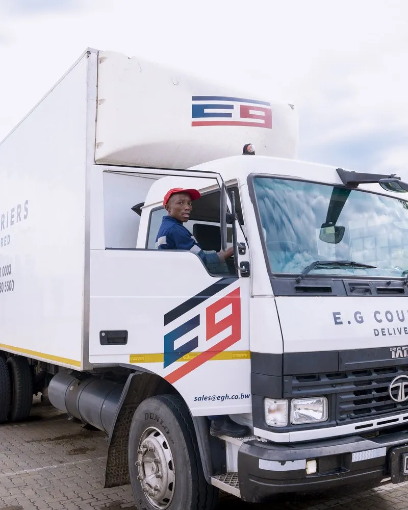 E.G Couriers truck ready for dispatch